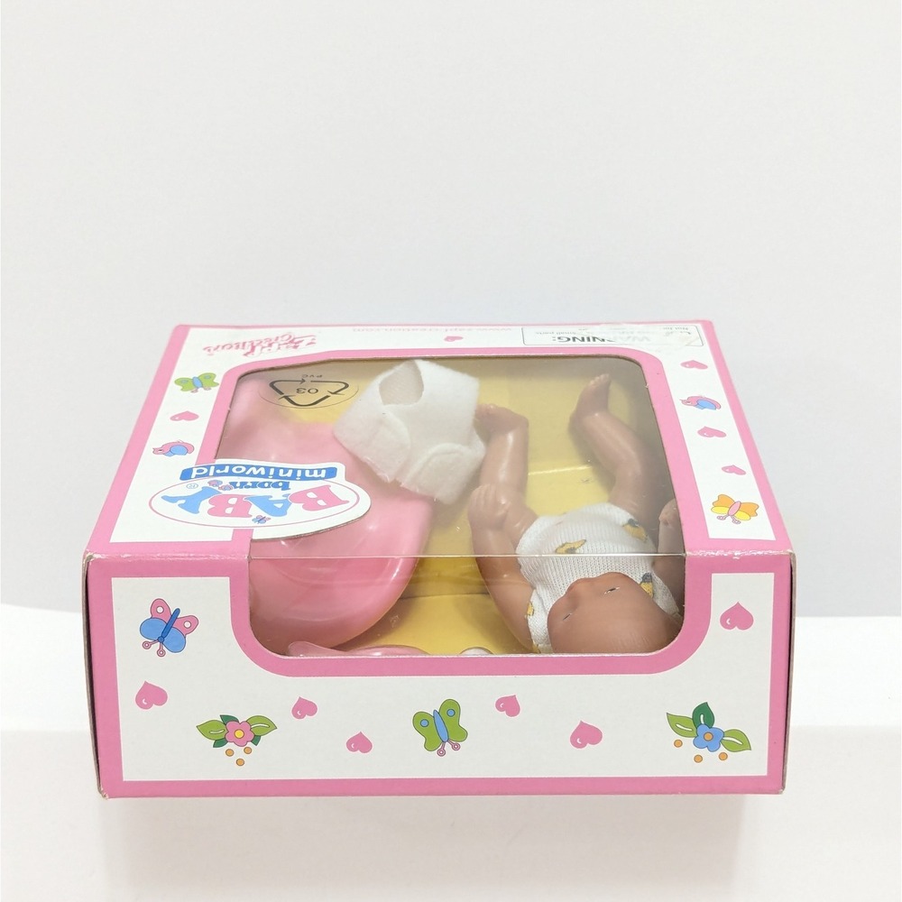ZAPF Creations Baby Born Mini World Doll Feeding Set Chair Bottle Food NRFB Mint - Picture 3 of 7
